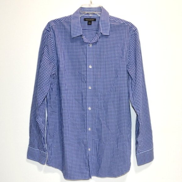 Banana Republic Other - Banana Republic Men's Small Blue Plaid Button Up Shirt – Size: Large